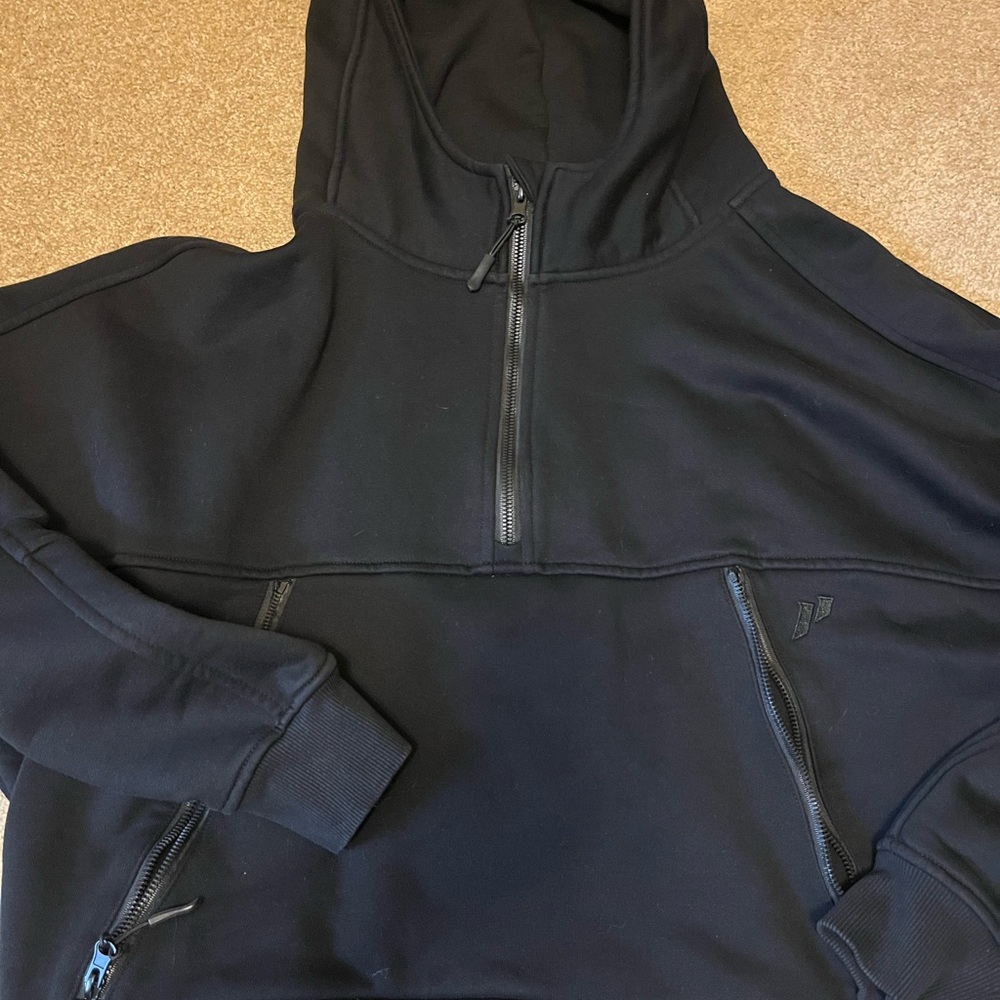1st phorm black half zip hoodie